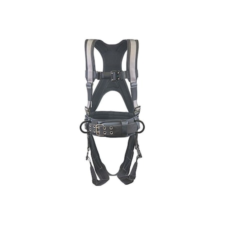 Super Anchor Safety Small - Gray Frame/Silver Webbing Deluxe Full Body Harness 6101-GSS